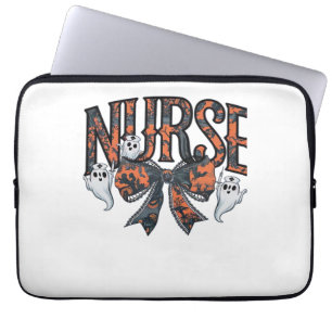 Halloween Nurse Scary Coquette Bow Classic T-Shirt Laptop Sleeve