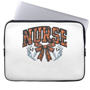 Halloween Nurse Scary Coquette Bow Classic T-Shirt Laptop Sleeve