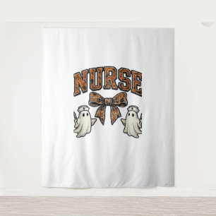 Halloween Nurse Scary Coquette Bow Classic T-Shirt Tapestry
