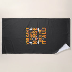 Halloween Nurse Seen It All Design_1 Beach Towel
