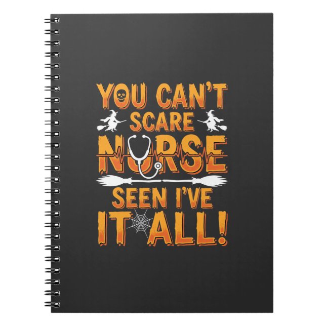 Halloween Nurse Seen It All Design_1 Notebook (Front)