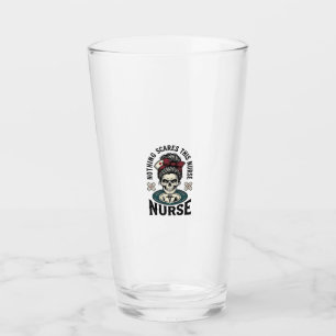 Halloween Nurse Shirt Vintage Skull Graphic_1 Glass