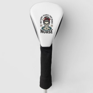 Halloween Nurse Shirt Vintage Skull Graphic_1 Golf Head Cover