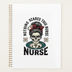 Halloween Nurse Shirt Vintage Skull Graphic_1 Planner