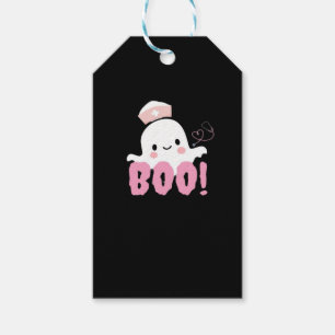 Halloween Nurse Shirts Women Boo! T-Shirt Ghost Nu Gift Tags