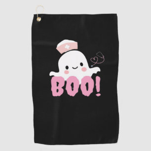 Halloween Nurse Shirts Women Boo! T-Shirt Ghost Nu Golf Towel