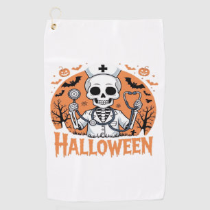 Halloween Nurse skeleton Essential T-Shirt_1 Golf Towel