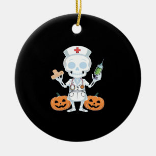 Halloween Nurse Skeleton Essential T-Shirt Ceramic Tree Decoration