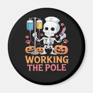 Halloween Nurse Skeleton Funny Joke Essential T-Sh Magnet