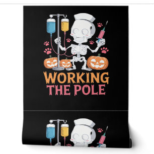 Halloween Nurse Skeleton Funny Joke Essential T-Sh Wallpaper