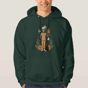Halloween Nurse Skeleton Pumpkin Black Cat Cute Hoodie