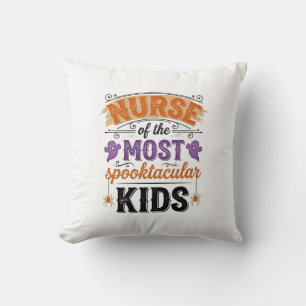 Halloween Nurse Spooktacular Kids Vintage Design_1 Cushion