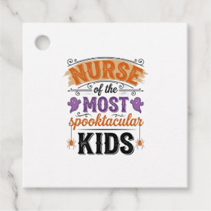 Halloween Nurse Spooktacular Kids Vintage Design_1 Favour Tags