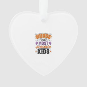 Halloween Nurse Spooktacular Kids Vintage Design_1 Ornament