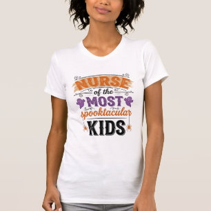 Halloween Nurse Spooktacular Kids Vintage Design_1 T-Shirt