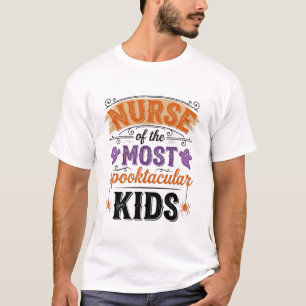 Halloween Nurse Spooktacular Kids Vintage Design_1 T-Shirt