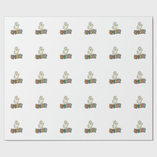 Halloween Nurse Spooky Ghost Retro Funny_1 Wrapping Paper