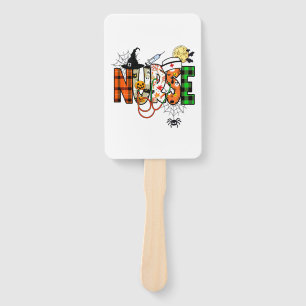 Halloween Nurse Sticker Hand Fan