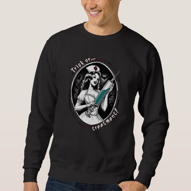 Halloween Nurse Sweatshirt (Front)