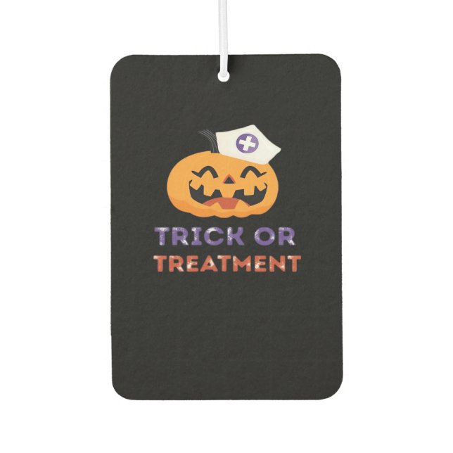 Halloween Nurse Trick or Treatment Classic T-Shirt Car Air Freshener (Front)