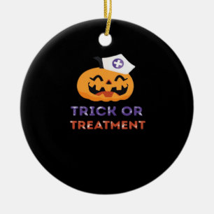Halloween Nurse Trick or Treatment Classic T-Shirt Ceramic Tree Decoration