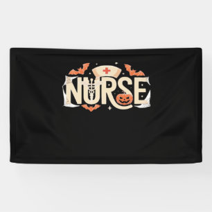 Halloween Nurse Typography – Spooky Medical Design Banner