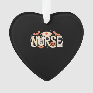 Halloween Nurse Typography � Spooky Medical Design Ornament
