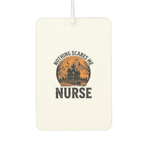 Halloween Nurse Vintage Spooky Moon Design_1 Car Air Freshener