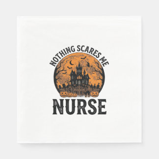Halloween Nurse Vintage Spooky Moon Design_1 Napkin