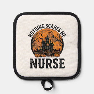 Halloween Nurse Vintage Spooky Moon Design_1 Pot Holder