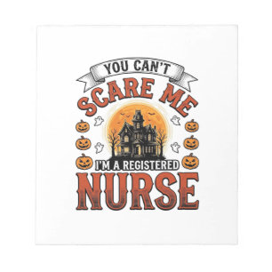 Halloween Nurse Vintage Spooky Registered Nurse De Notepad