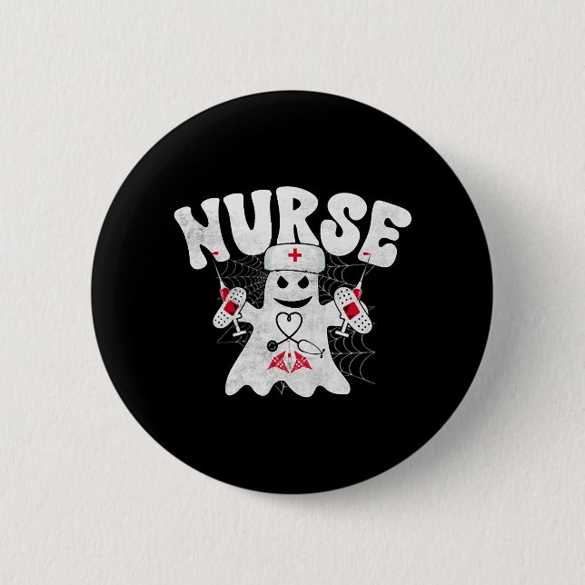 Halloween Nurse Witch Nightmare Vampire Bloody 6 Cm Round Badge (Front)