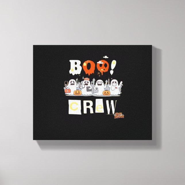 Halloween Nurses Boo Crew Classic T-Shirt Canvas Print (Front)