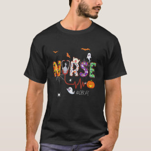 Halloween Ob Nurse Obstetric Nursing Halloween Pat T-Shirt