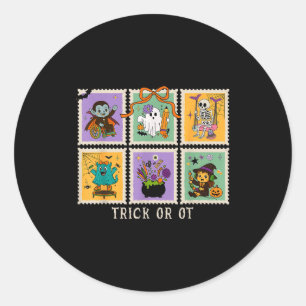 Halloween Occupational Therapy Trick Or Ot Therast Classic Round Sticker