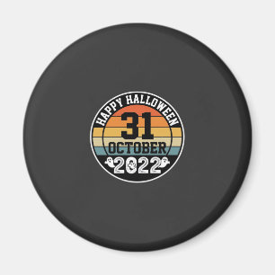 Halloween October 31 2022 Sunset Retro Design_1 Magnet