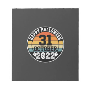 Halloween October 31 2022 Sunset Retro Design_1 Notepad