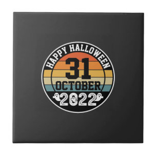 Halloween October 31 2022 Sunset Retro Design_1 Tile