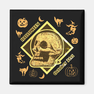 Halloween October 31st Collage Magnet