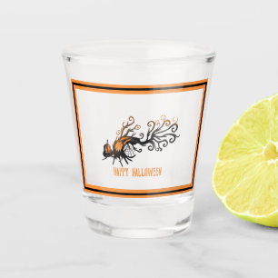 Halloween/October/Fall/pumpkin tree Shot Glass