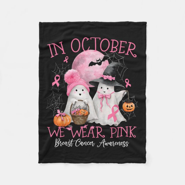 Halloween October Wear Nk  Fleece Blanket (Front)