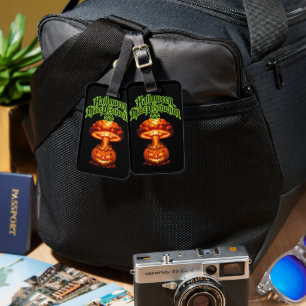 Halloween of Mass Destruction Nuclear Jack-o'-Lant Luggage Tag