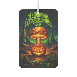 Halloween of Mass Destruction Radioactive Pumpkin Car Air Freshener