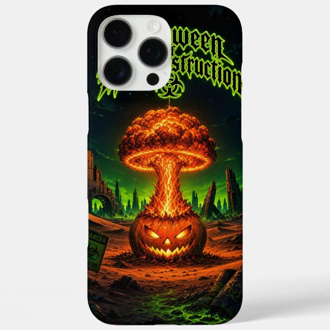 Halloween of Mass Destruction Radioactive Pumpkin  Case-Mate iPhone Case (Back)