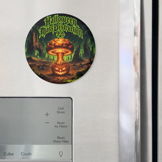 Halloween of Mass Destruction Radioactive Pumpkin  Magnet (In Situ (Fridge))