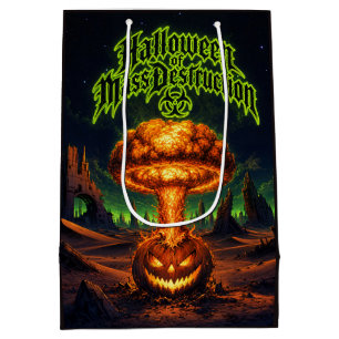 Halloween of Mass Destruction Radioactive Pumpkin Medium Gift Bag