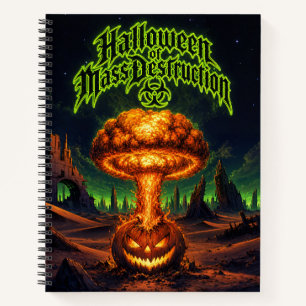 Halloween of Mass Destruction Radioactive Pumpkin Notebook