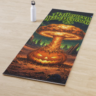 Halloween of Mass Destruction Radioactive Pumpkin  Yoga Mat