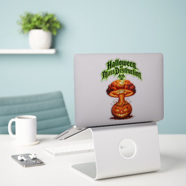 Halloween of Mass Destruction Toxic Jack o Lantern (Laptop On Desk)
