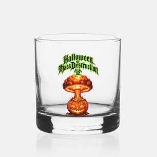 Halloween of Mass Destruction Toxic Jack o Lantern Whiskey Glass